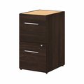 Bush Business Furniture Office 500 16W 2 Drawer File Cabinet in Black Walnut - Assembled OFF216BWSU
